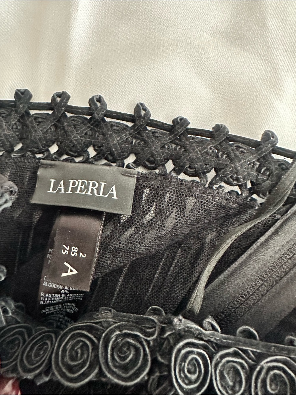 NWOT La Perla DEADSTOCK iconic vintage  Y2K La Perla black  corset - Picture 10 of 16